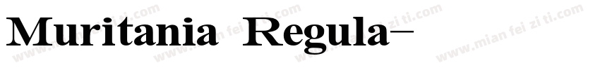 Muritania Regula字体转换